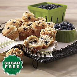 No Sugar Added Blueberry Mini Muffins