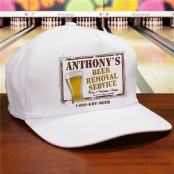 Personalized Beer Removal Service Hat