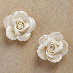 Irish Rose Porcelain Earrings