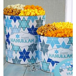 2-Gallon 3-Flavor Happy Hanukkah Popcorn Tin