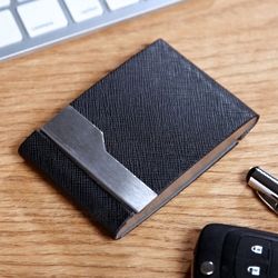 Double-Compartment Personalized Business Card Case