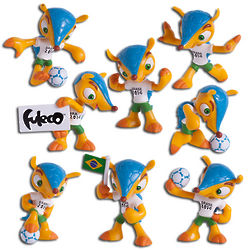 Eight 2014 FIFA World Cup Figurines
