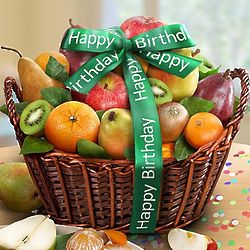Happy Birthday Orchard Fruit Gift Basket