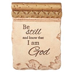 Be Still and Know That I am God Antique Plaque