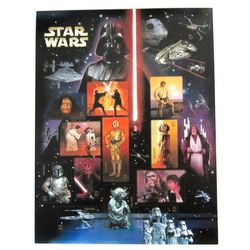 Star Wars Collectible Sheet of Fifteen USPS Postage Stamps