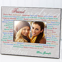 Personalized Expressions of Friendship Photo Frame