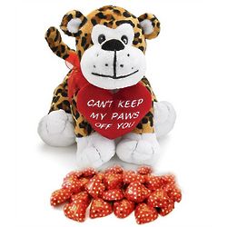 Can't Keep My Paws Off You Leopard and Chocolate Hearts