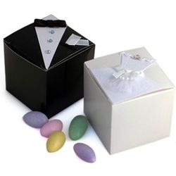 12 Bride and Groom Wedding Favor Boxes