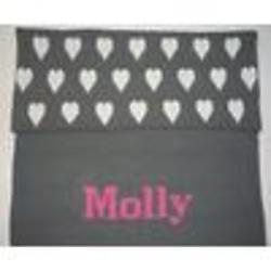 Personalized Heart Baby Blanket
