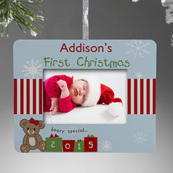 First Christmas Personalized Mini-Frame Ornament