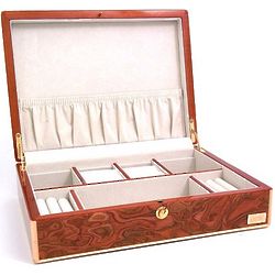 Mens Engravable Lacquered Jewelry Box