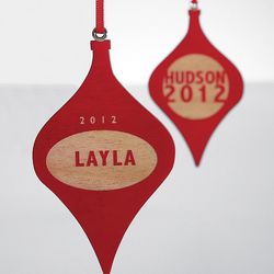Personalized Classic Wood Ornament