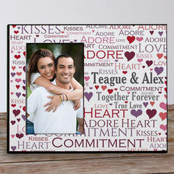 Personalized Loving Couple Word Art Printed Frame