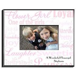 Personalized Flower Girl Shades of Pink Picture Frame