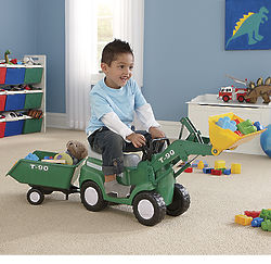 Kids Ride-On Tractor with Trailer