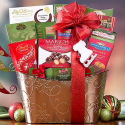 Winter Chocolate Assortment Gift Basket