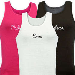 Embroidered Ladies Tank Top