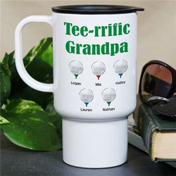 Personalized Tee-rrific Golfer Travel Mug
