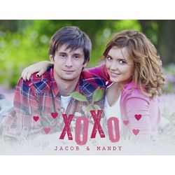 Personalized Couple's XOXO Photo Canvas