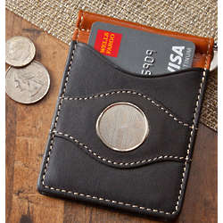 Personalized 2-Toned Top Grain Leather Wallet