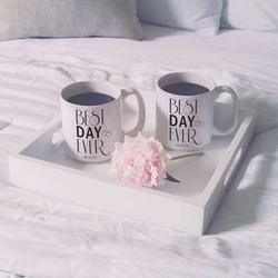Personalized Best Day Ever Large Coffee Mugs