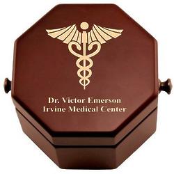 Personalized Medical Desk Clock in a Box