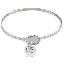 Sisters Are Forever Friends Catch Bangle Bracelet