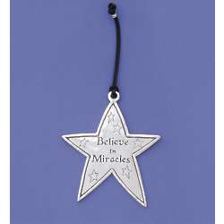 Believe in Miracles Pewter Star