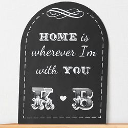 Personalized Couple's Home Wall Sign