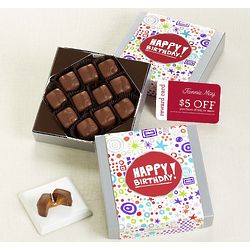 Happy Birthday Chocolate Caramels Card