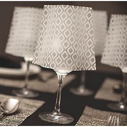 Wine Glass White Lamp Shades
