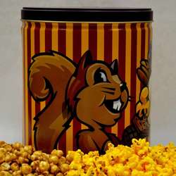 Popcorn Trio Squirrel Gift Tin