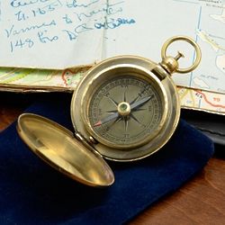 Vasco de Gama Brass Pocket Compass