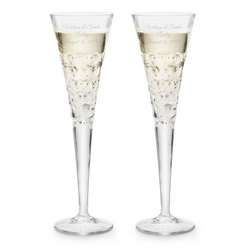 Bubble Crystal Champagne Toasting Flutes