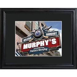 Edmonton Oilers Personalized Tavern Print with Matted Frame