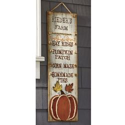 Personalized Fall Farm Wood Sign