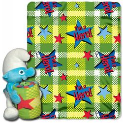 Smurfs Throw Blanket and Pillow Set