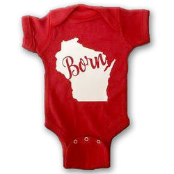 Wisconsin Born Baby Bodysuit