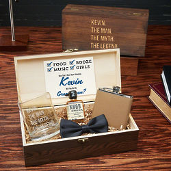 The Man, the Myth Personalized Groomsman's Gift Box