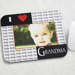 Our Loving Hearts Personalized Photo Mousepad