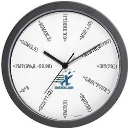 Excel Function Wall Clock
