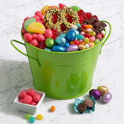 Easter Sweets & Treats Gift Pail with Personalized Ribbon