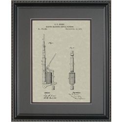 Electric Dental Drill Patent Art Replica Print