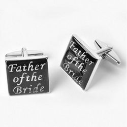 Father of the Bride Cufflinks with Personalized Case