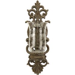 Pollianna Wall Sconce with Glass Hurricane