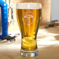 Anchors Aweigh Personalized Pilsner Glass