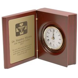 Doctor's Personalized Medical Book Clock