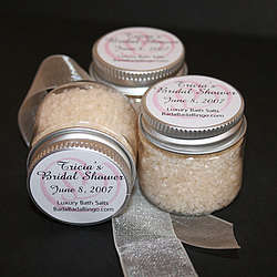 Bridal Shower Bath Salt Favors in Sweet Little Jars