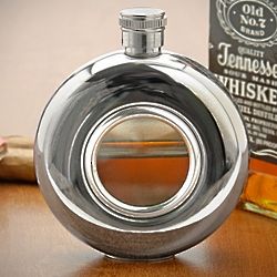 Whiskey Window Hip Flask