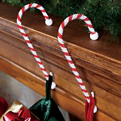 Candy Cane Stocking Holders